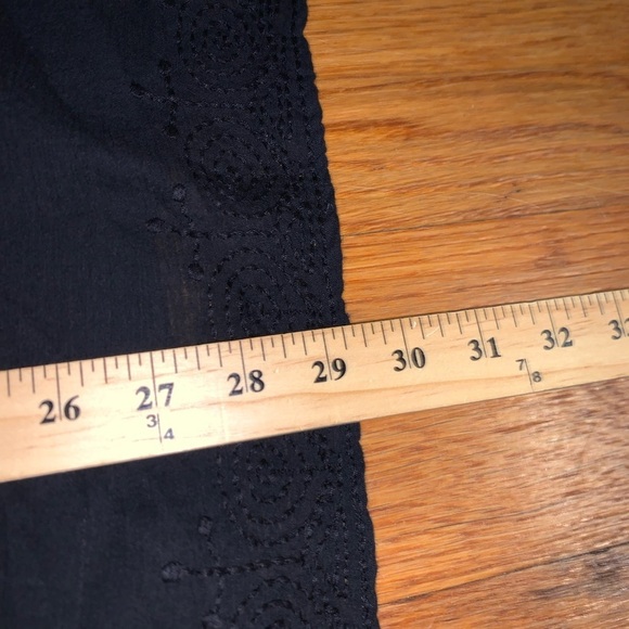 NWT Old Navy XXL cover up black tie waist embroidered beach resort wear swim - Picture 3 of 9